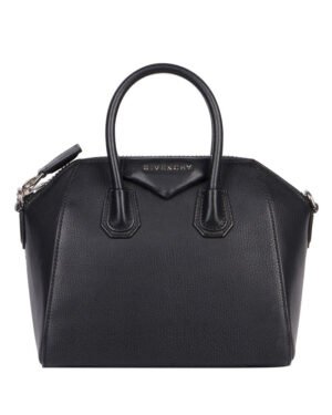 Givenchy Mini Antigona bag in eggplant grained leather BB05114012 Black
