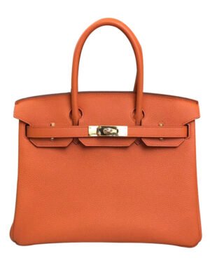 Hermes Birkin 30 Togo Leather Orange