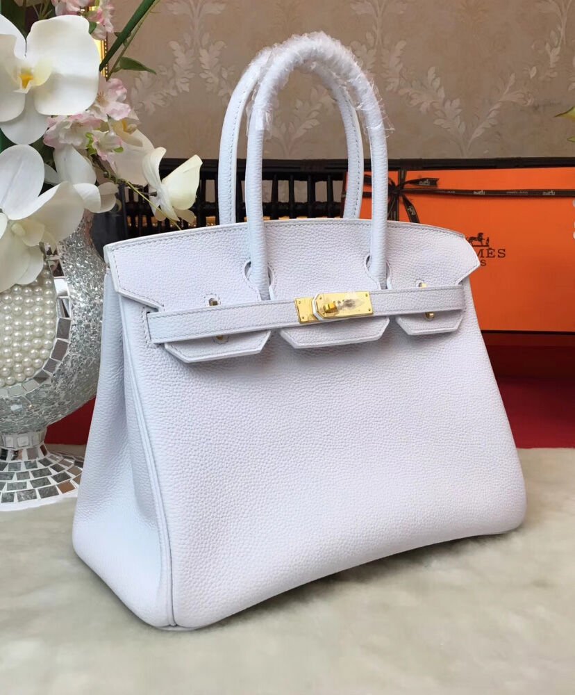 Hermes Birkin 30 Togo Leather White - Image 2