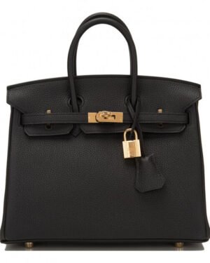 Hermes Birkin 30 Bag Togo Leather Black