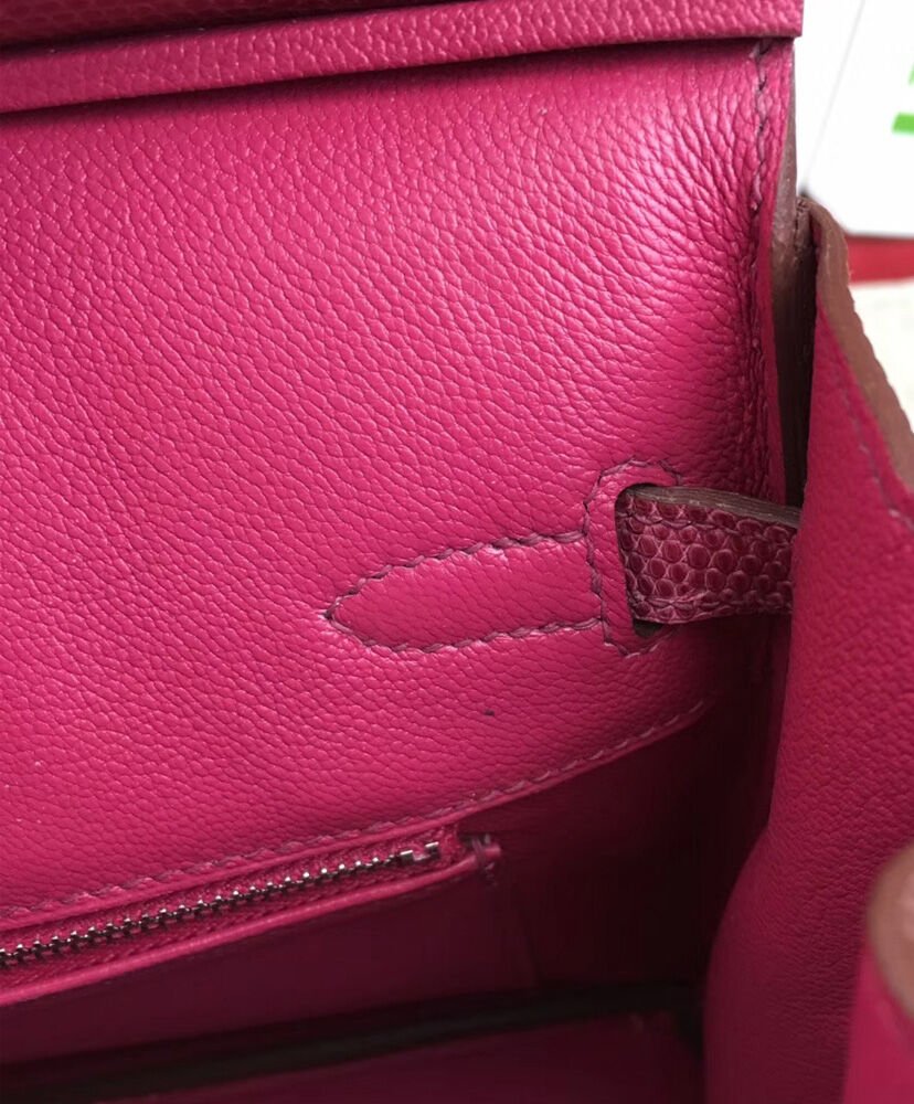 Hermes Birkin 25 Lizard leather Peachblow - Image 7
