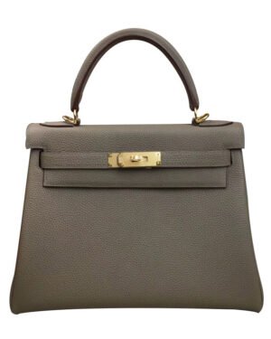 Hermes Kelly Bag 25 Togo Leather Gray