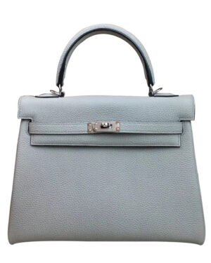 Hermes Kelly Bag 25 Togo Leather Light Blue
