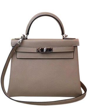 Hermes Kelly Bag 25 Togo Leather Gray