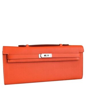 Hermes Kelly Cut Rouge H Orange