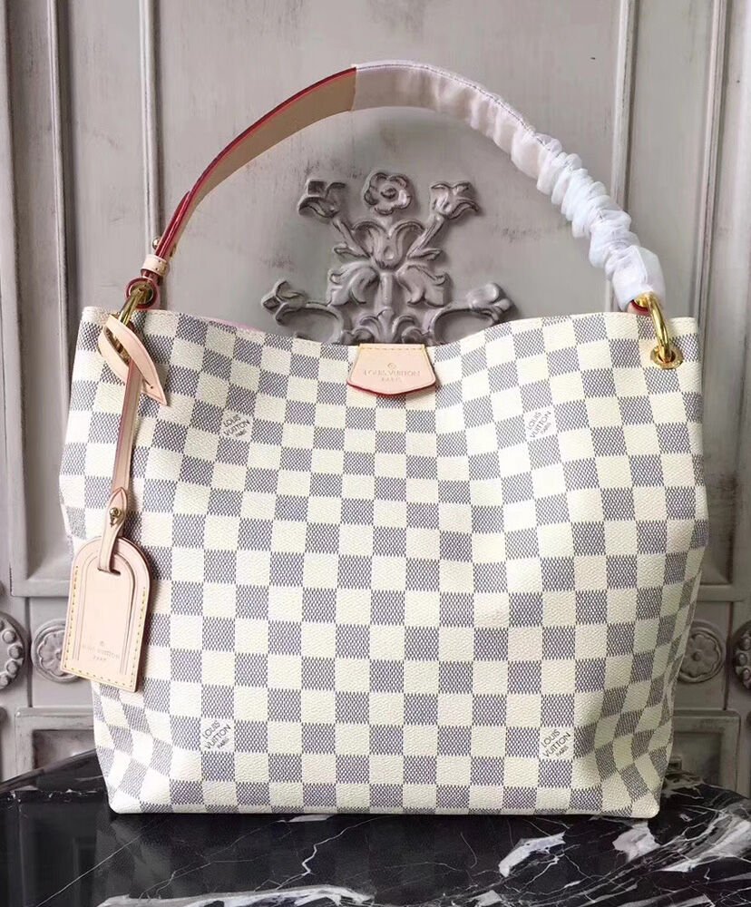 Louis Vuitton Graceful MM N42232 White - Image 2