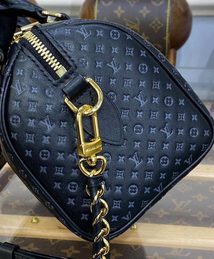 Louis Vuitton Speedy Bandouliere 20 M22286 M22595 Black - Image 6