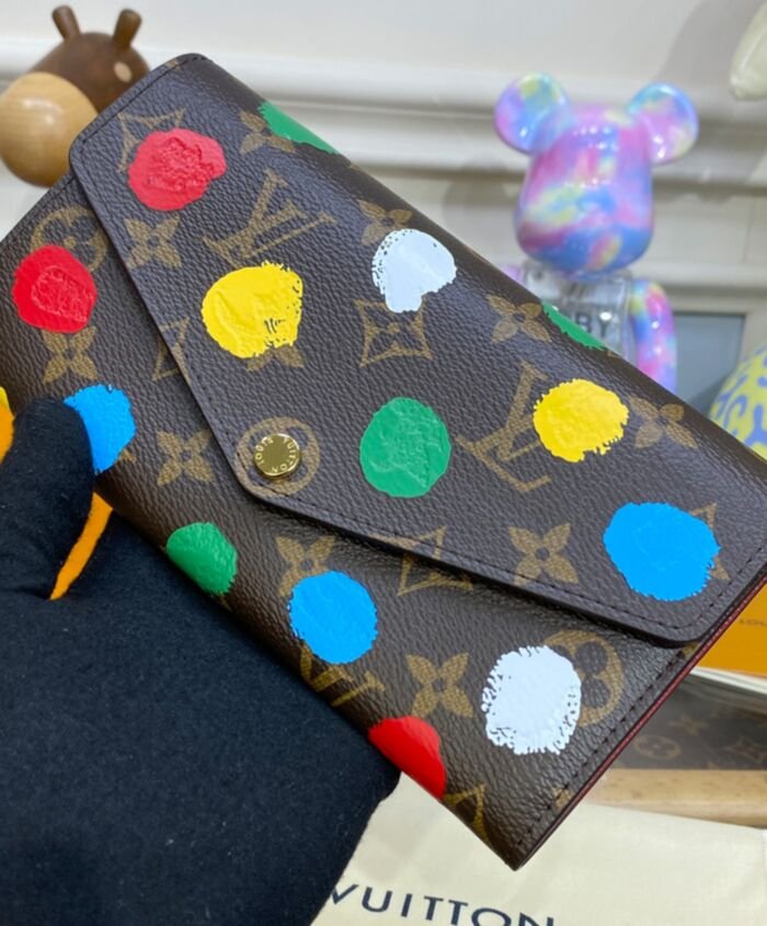 Louis Vuitton LV x YK Sarah Wallet M81980 Brown - Image 3