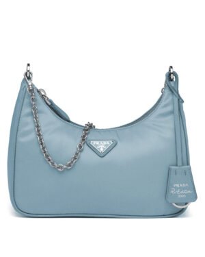 Prada Re-Edition 2005 nylon shoulder bag Light Blue