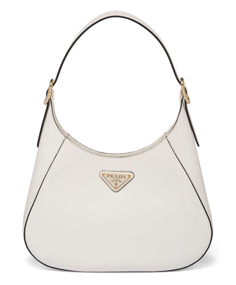 Prada Leather Shoulder Bag 1BC179 Cream