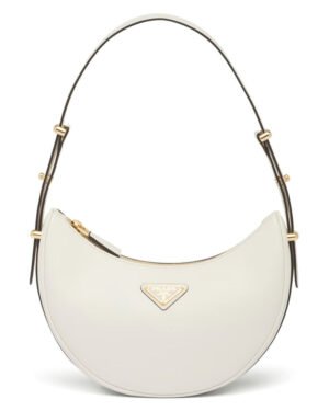 Prada Leather Shoulder Bag 1BC194 Cream