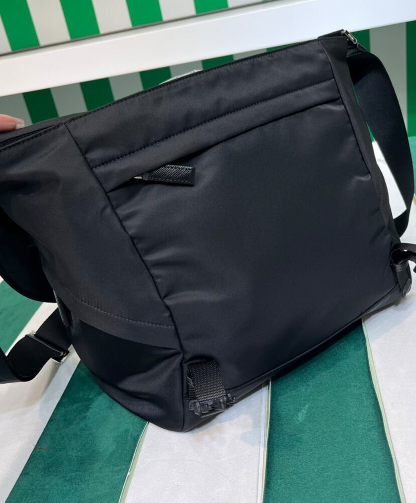 Prada Re-Nylon And Saffiano Shoulder Bag 2VD052 Black - Image 5