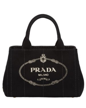 Prada Denim Tote 1BG439 Black