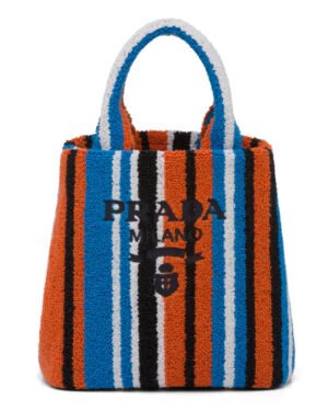 Prada Embroidered Handbag Orange