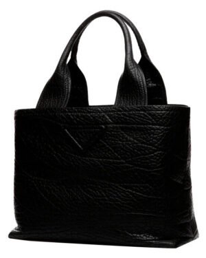 Prada Leather Shopping Bag 1BG440 Black