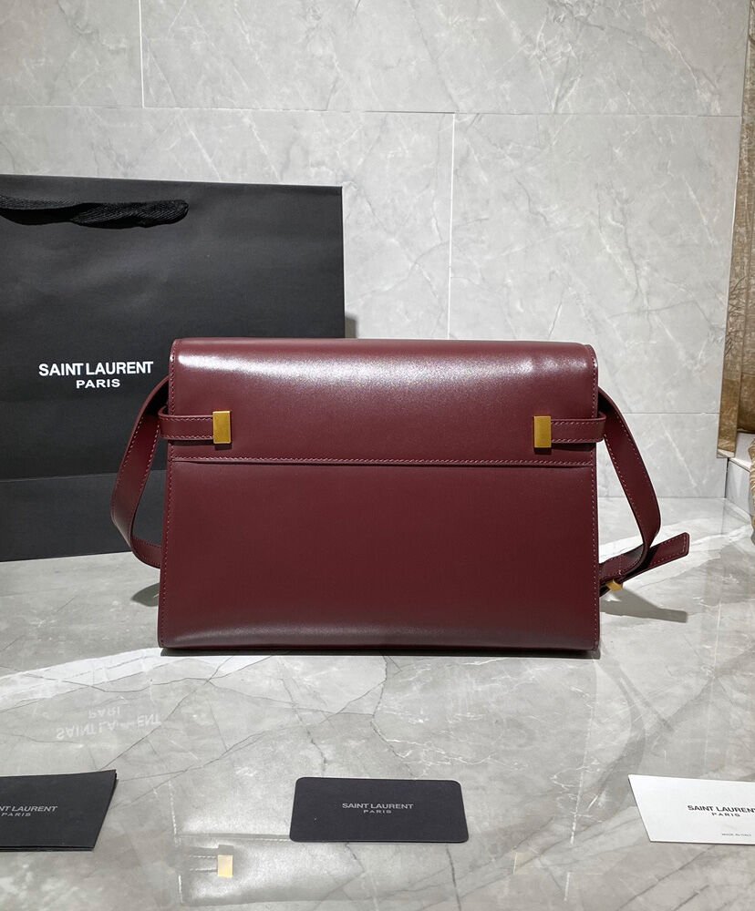 Saint Laurent Manhattan Shoulder Bag In Smooth Leather 579271 Mauve - Image 7
