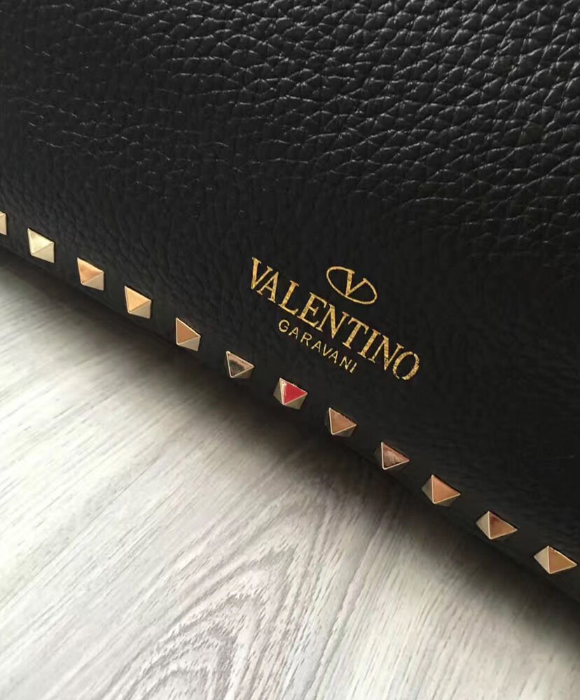 Valentino Rockstud Hobo Bag Black - Image 5