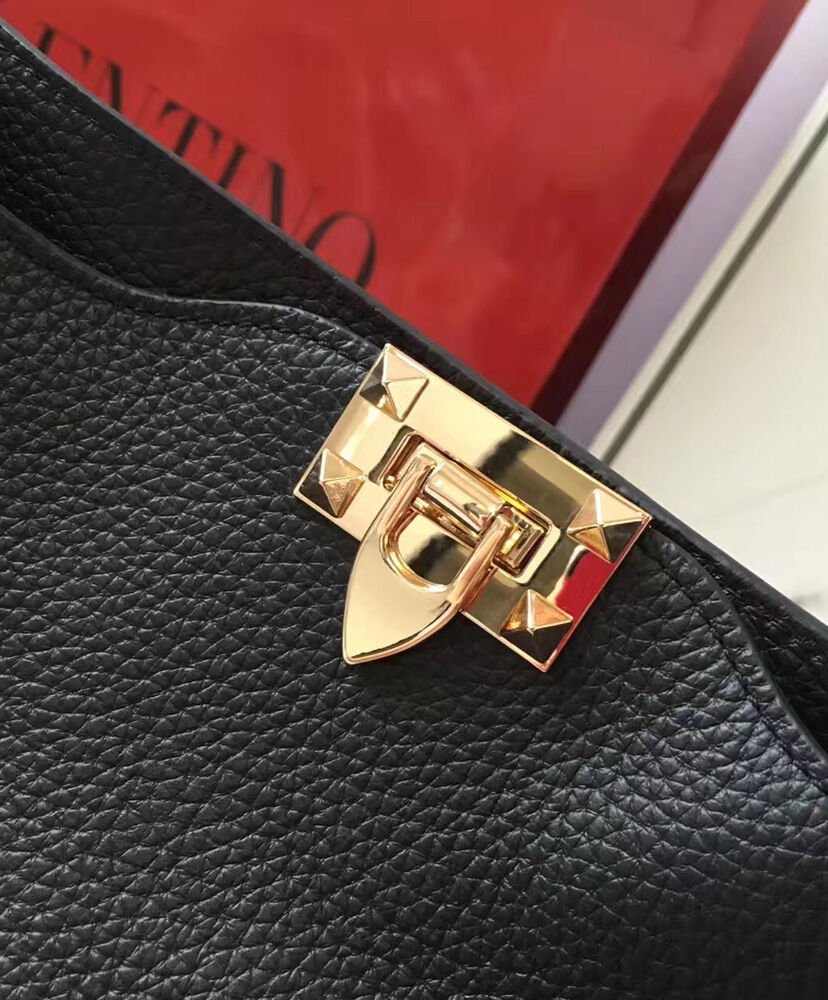 Valentino Rockstud Hobo Bag Black - Image 6