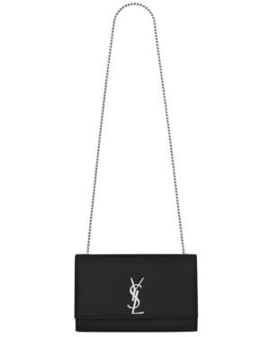 YSL Classic Medium KATE MONOGRAM SAINT LAURENT Satchel Black
