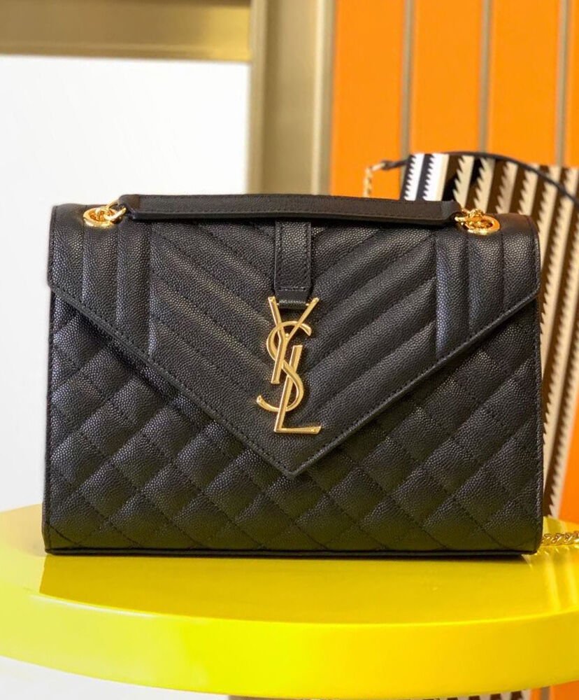Saint Laurent Envelope Medium Bag 487206 Black - Image 2