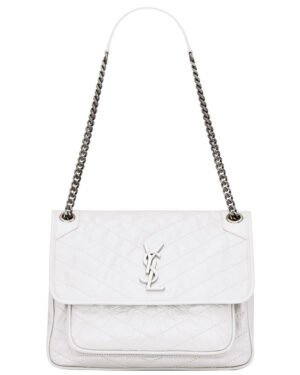 Saint Laurent Large Niki Chain Bag 4988940 White