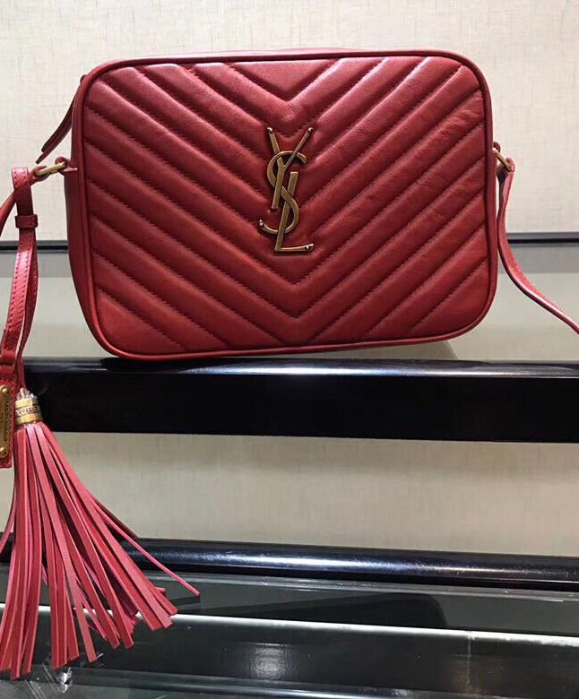 Saint Laurent Lou Camera Bag 520534 Red - Image 3