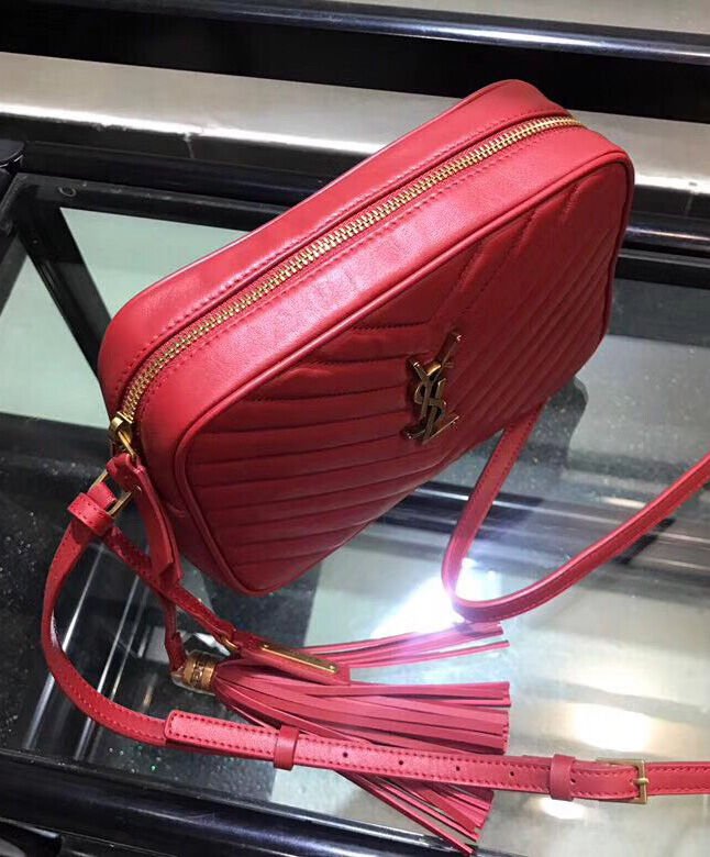 Saint Laurent Lou Camera Bag 520534 Red - Image 8