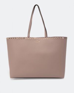 Valentino Garavani Rockstud Large Leather tote Pink