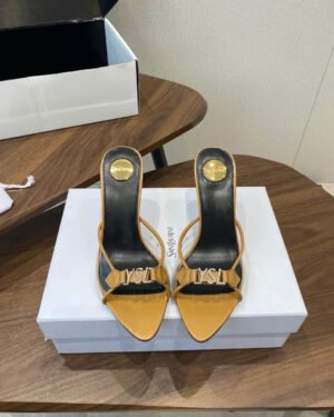 Saint Laurent YSL Logo Women's Heels Sandals