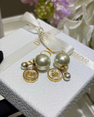 Dior CD Pearl Earrings