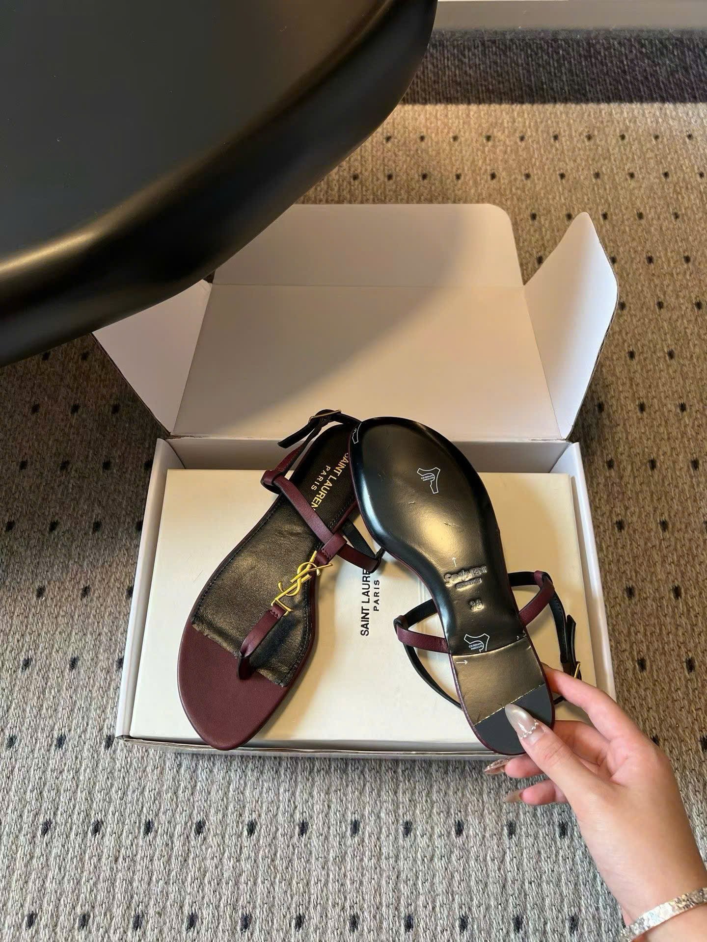 Saint Laurent YSL Cassandra Women's Sandal - Image 7