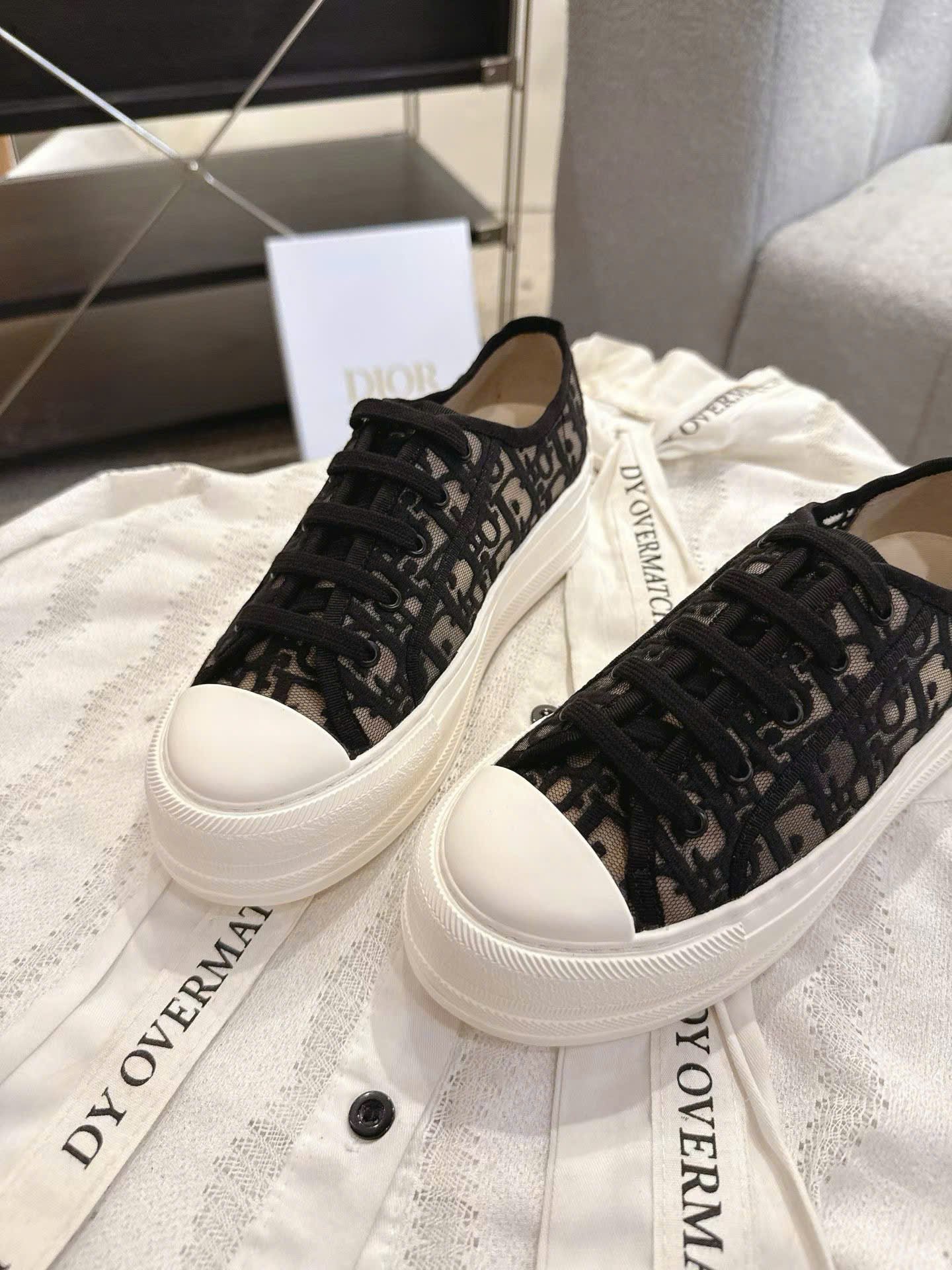 Dior Walk'n'Dior Platform Oblique Sneakers Women's Shoes - Image 7