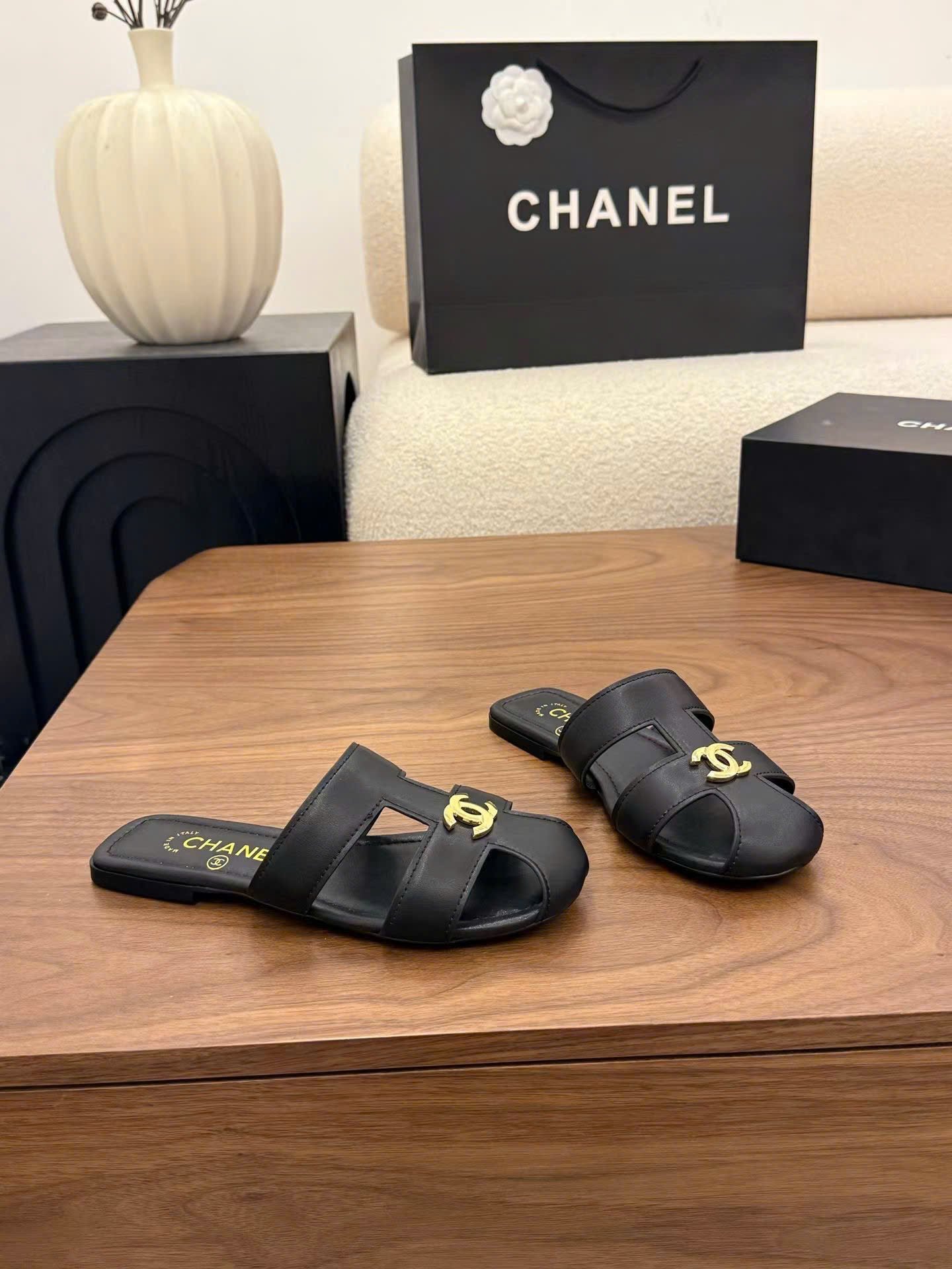 Chanel CC Logo Fisherman Women Sandals - Image 3