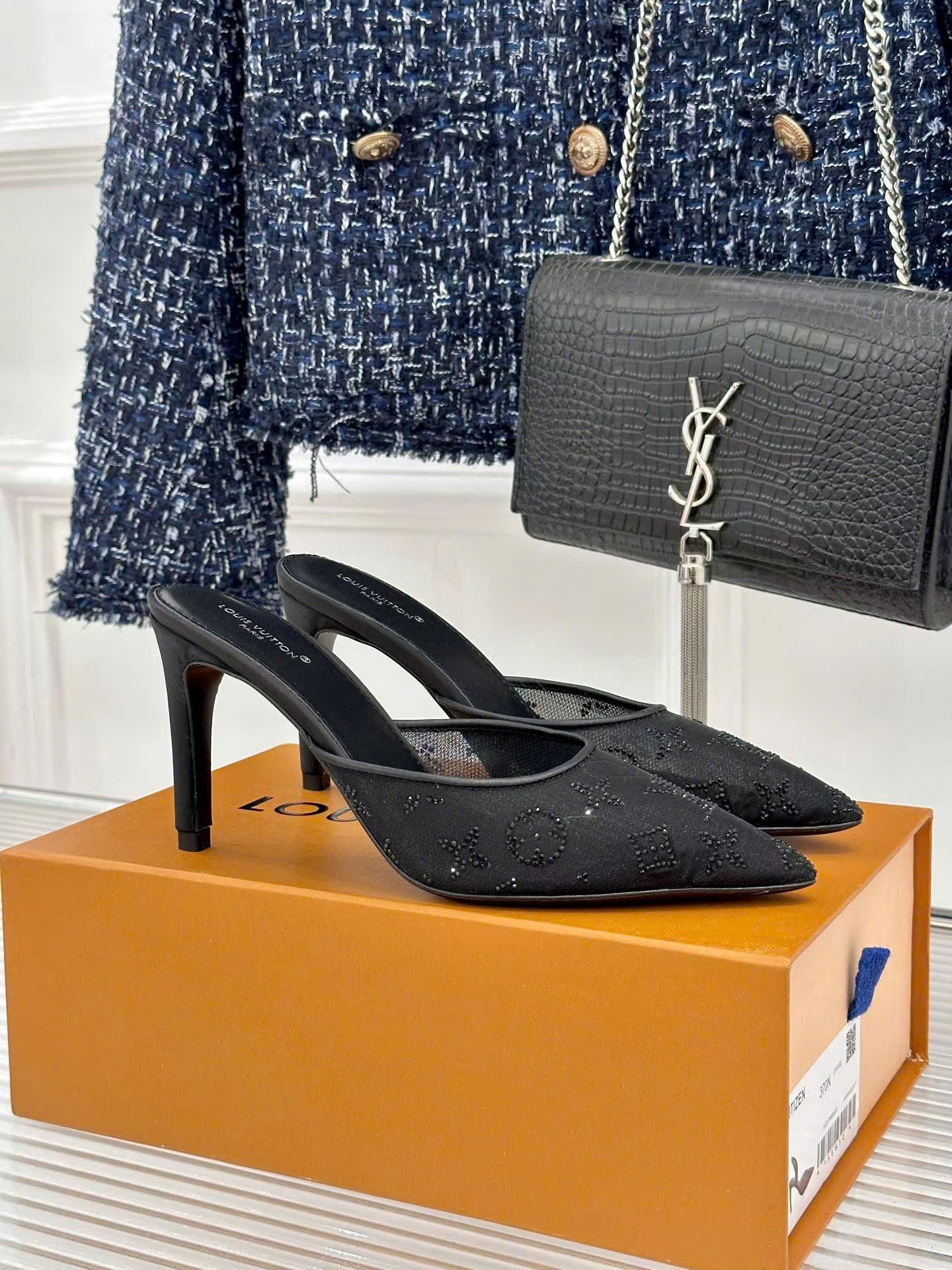 Louis Vuitton Gala Mule Shoes 8.5cm - Image 2