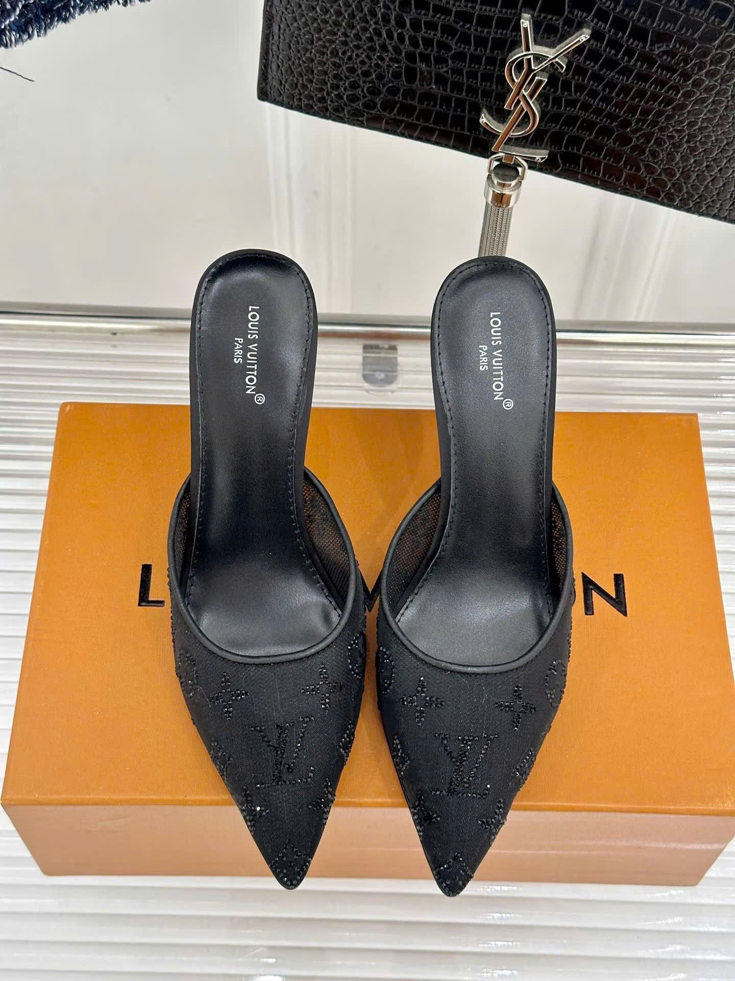 Louis Vuitton Gala Mule Shoes 8.5cm