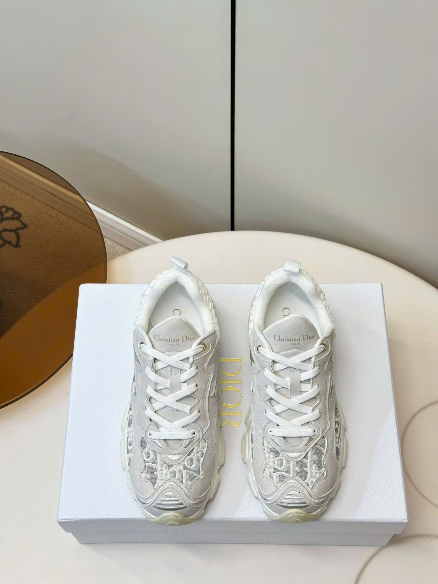 Dior Vibe Sneaker Oblique Embroidered Mesh Women's Shoes