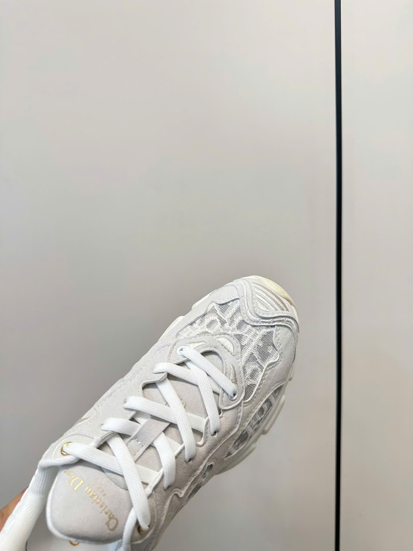 Dior Vibe Sneaker Oblique Embroidered Mesh Women's Shoes - Image 8