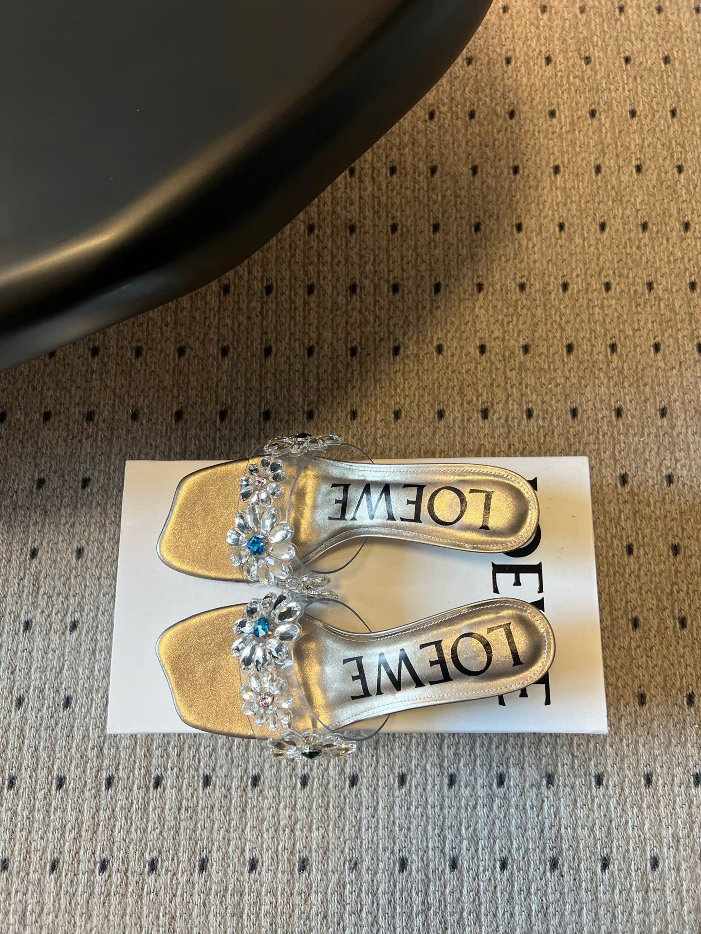 Loewe Paula's Ibiza Toy Crystal Flowers Sandals - Image 7