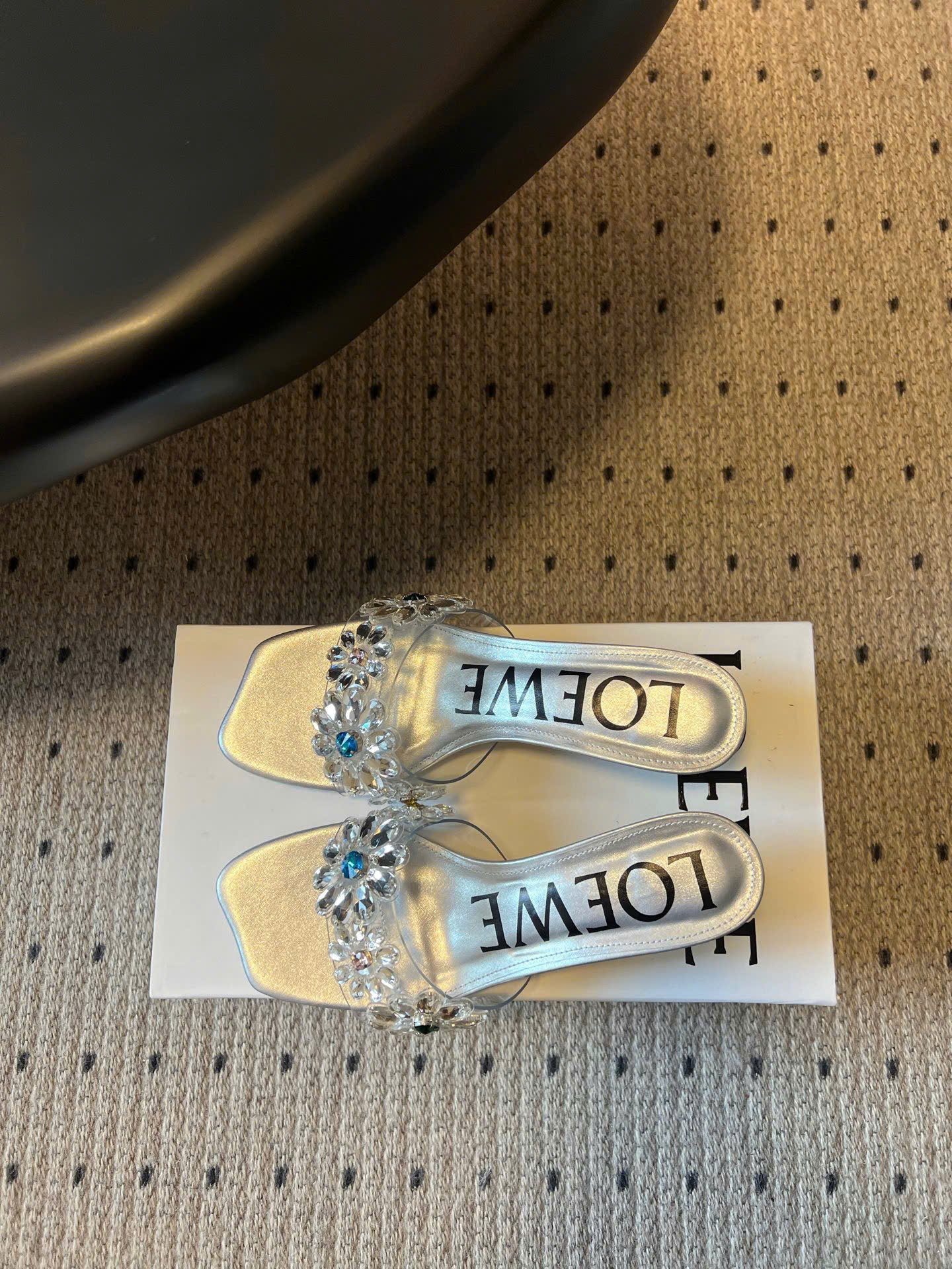 Loewe Paula's Ibiza Toy Crystal Flowers Sandals - Image 9