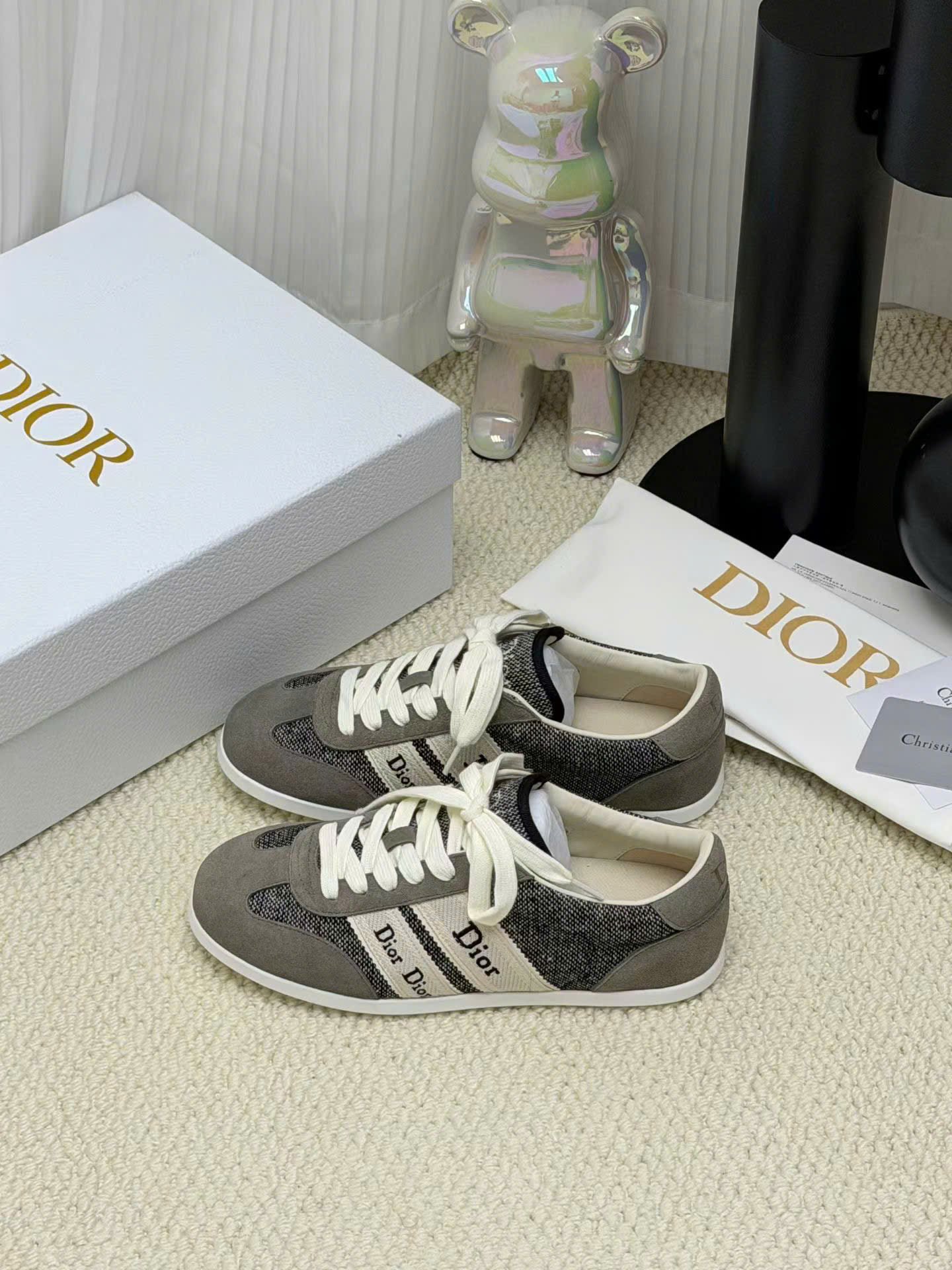 Dior Ribbon Sneaker Unisex Shoes - Image 7
