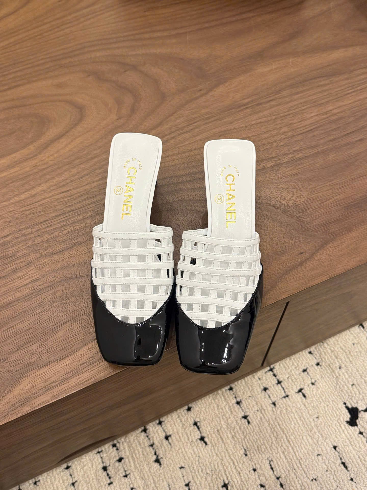 Chanel Coco Mesh Mules 6cm