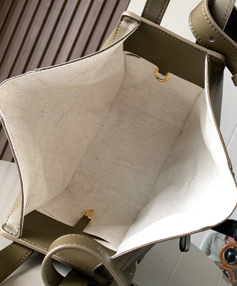 Loewe Compact Hammock Bag In Classic Calfskin - Image 9