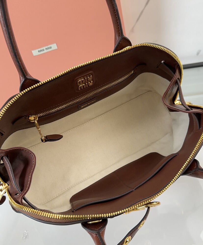 Miumiu Aventure Nappa Leather Top-handle Bag - Image 9
