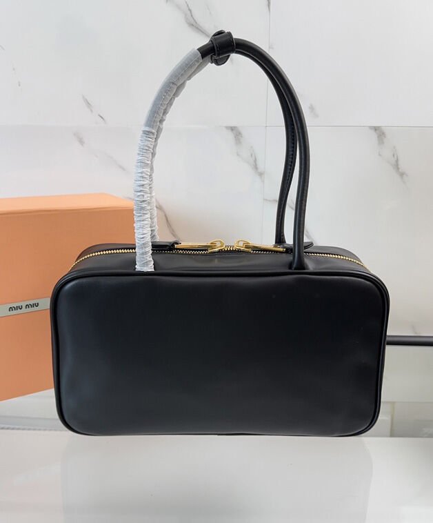 Miumiu Beau Leather Top-handle Bag 5BB172 - Image 4