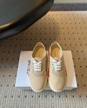 Celine Alan Sneakers With Triomphe In Canvas Shoes