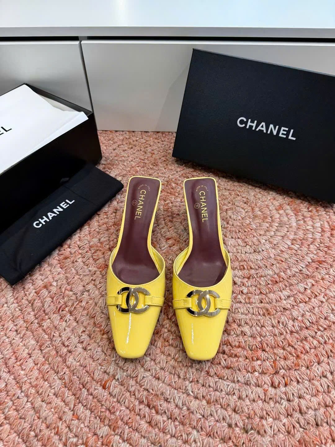 Chanel Interlocking CC Logo Mule