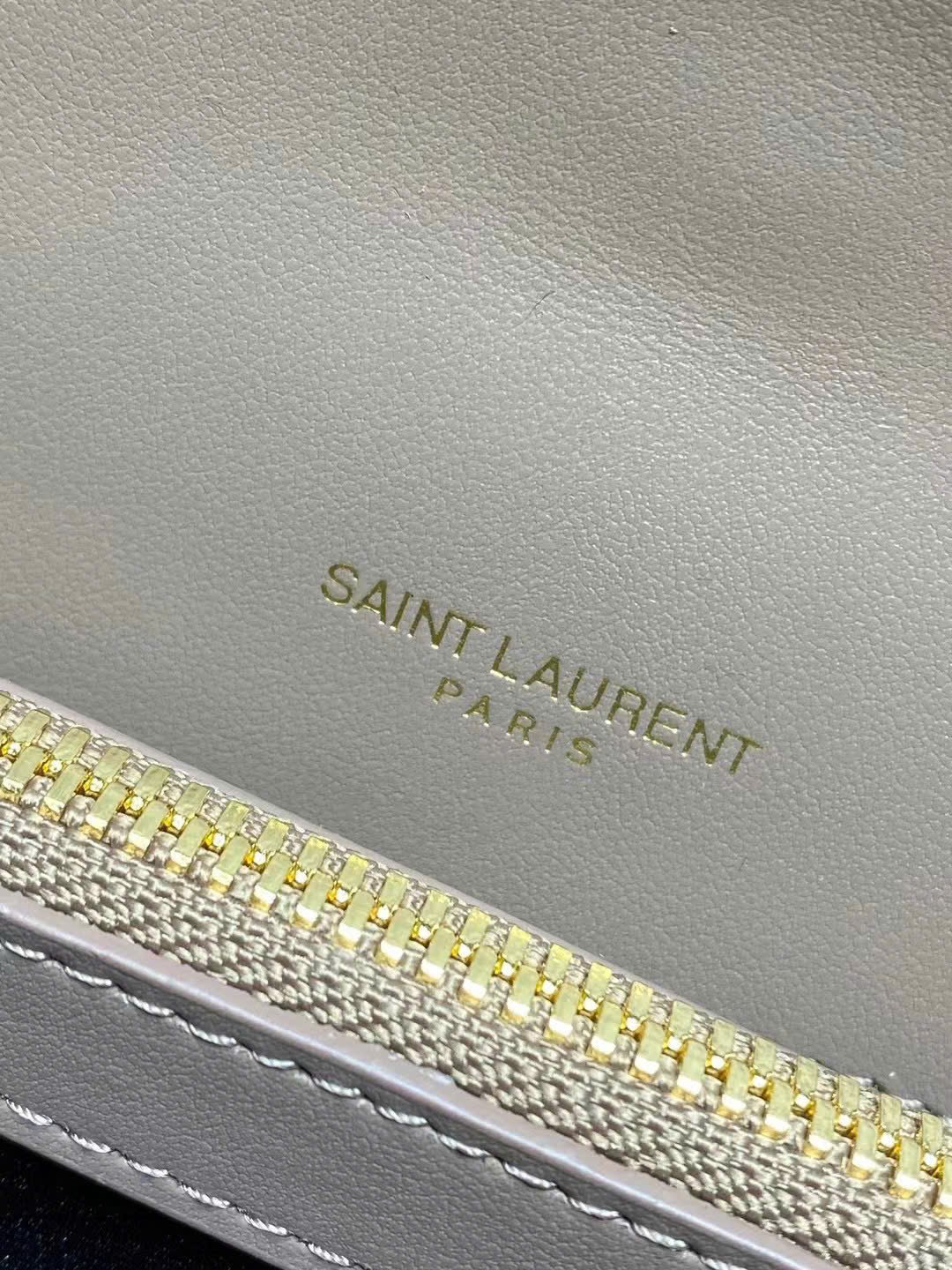 Saint Laurent Panier Small Raffia Bucket Bag - Image 7