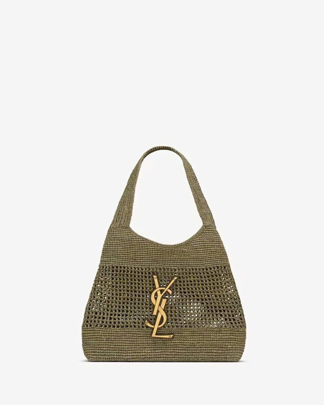 Saint Laurent Icare Maxi Shopping Bag in Raffia - Image 4
