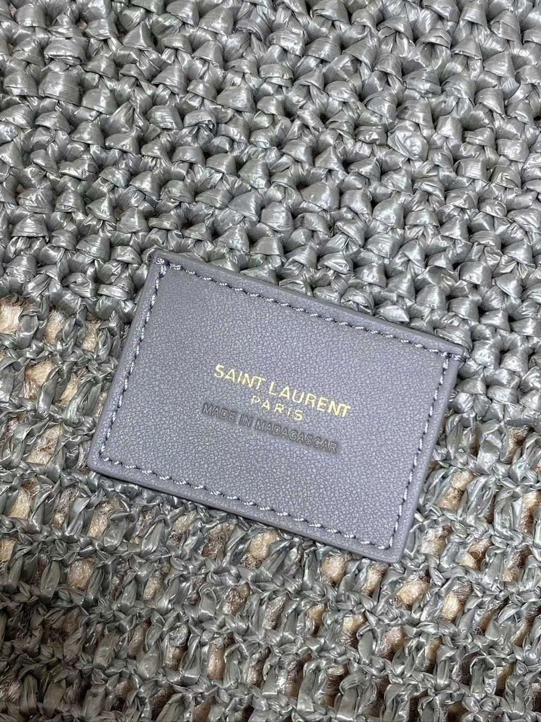 Saint Laurent Icare Maxi Shopping Bag in Raffia - Image 9