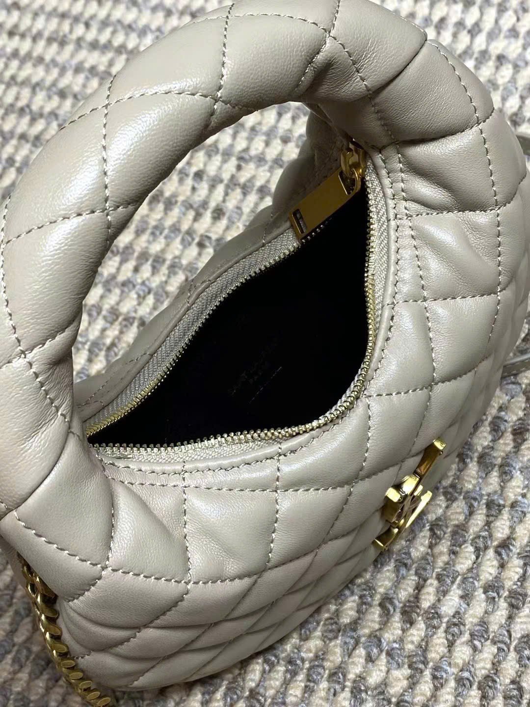 Saint Laurent YSL Icarino Quilted Leather Bag - Image 6